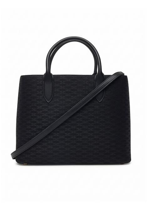 Borsa a mano logo frontale nero ELISABETTA FRANCHI | BS01A66E2110